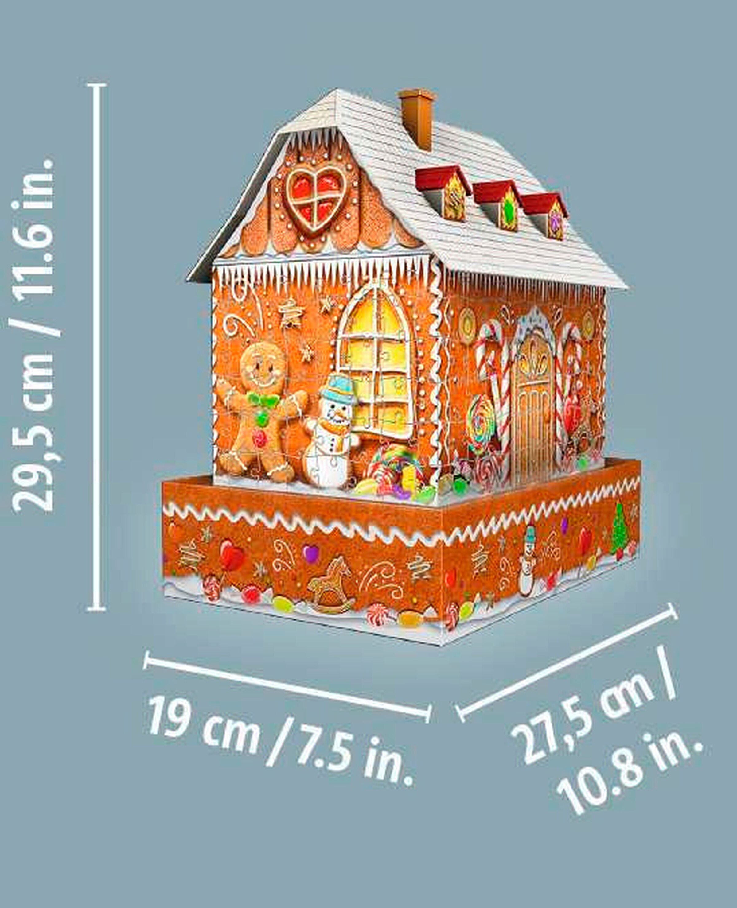 Ravensburger Lebkuchenhaus bei Nacht