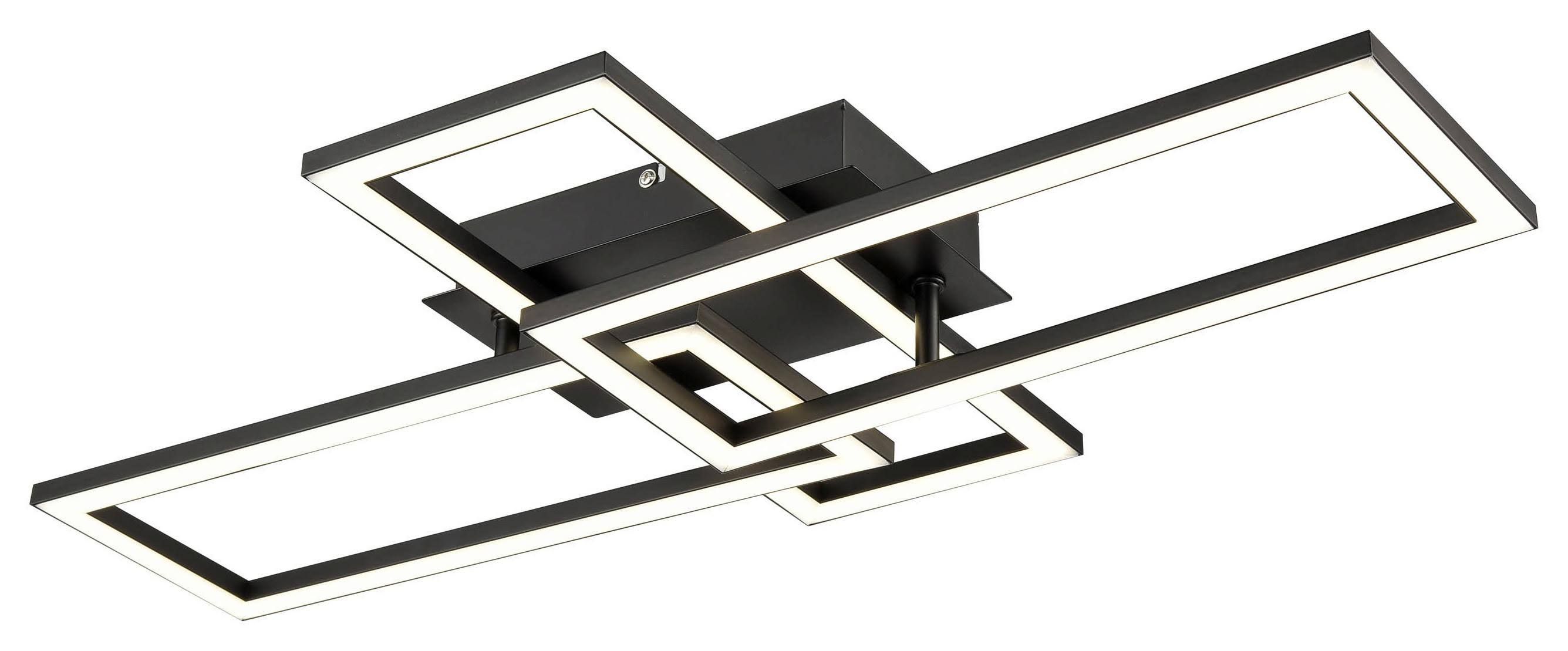 LED-Deckenleuchte Ferm in Schwarz max. 24 Watt Deckenlampe