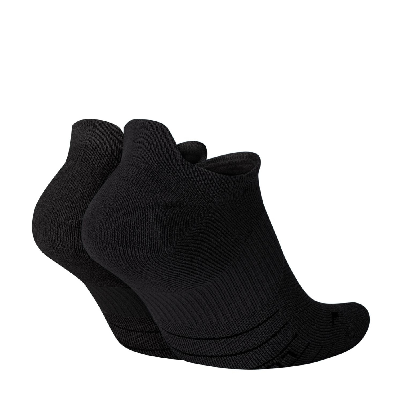 Nike Multiplier No-Show Enkelsokken 2-Pack Zwart Wit