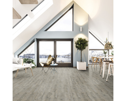 Vinylvloer Pecan landelijke plank klikverbinding 1239 x 212 x 4,2 mm