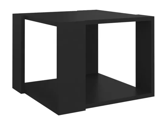 Table basse Noir 40x40x30 cm Bois d'ingénierie