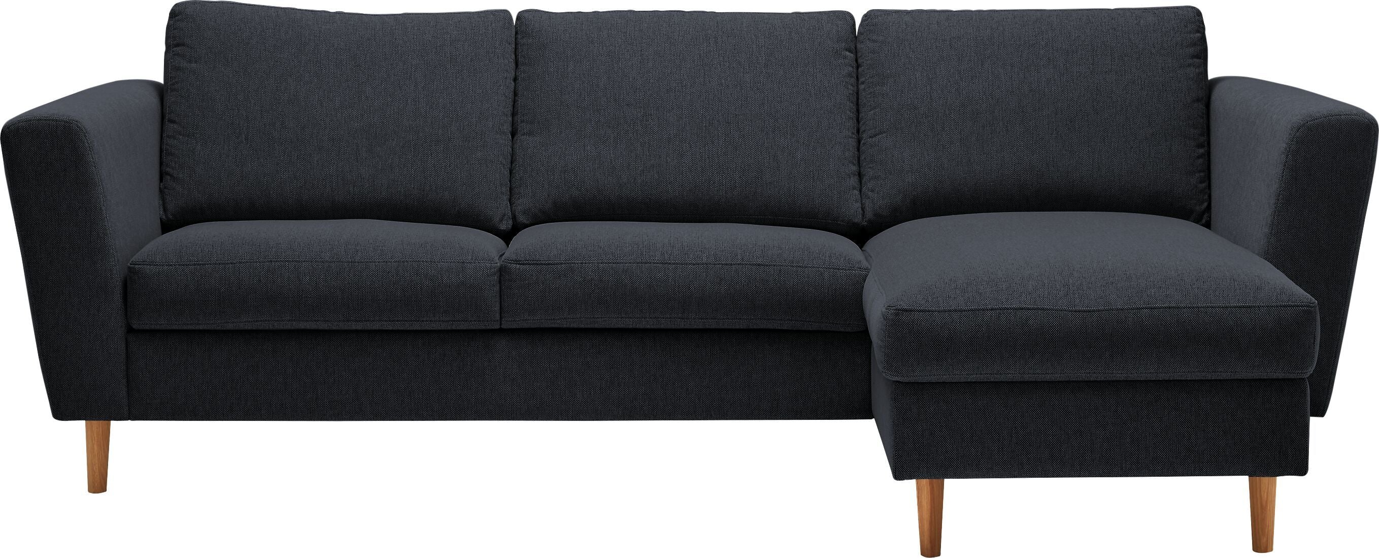 DIENER Ecksofa - Dunkelgrau / B: 235.0 cm x T: 156.0 cm x H: 81.0 cm