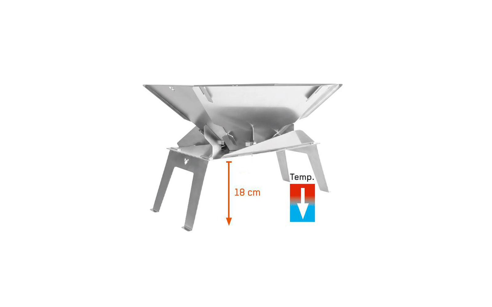 Fennek Hexagon Stand Up Standfuß und Hitzeschutz