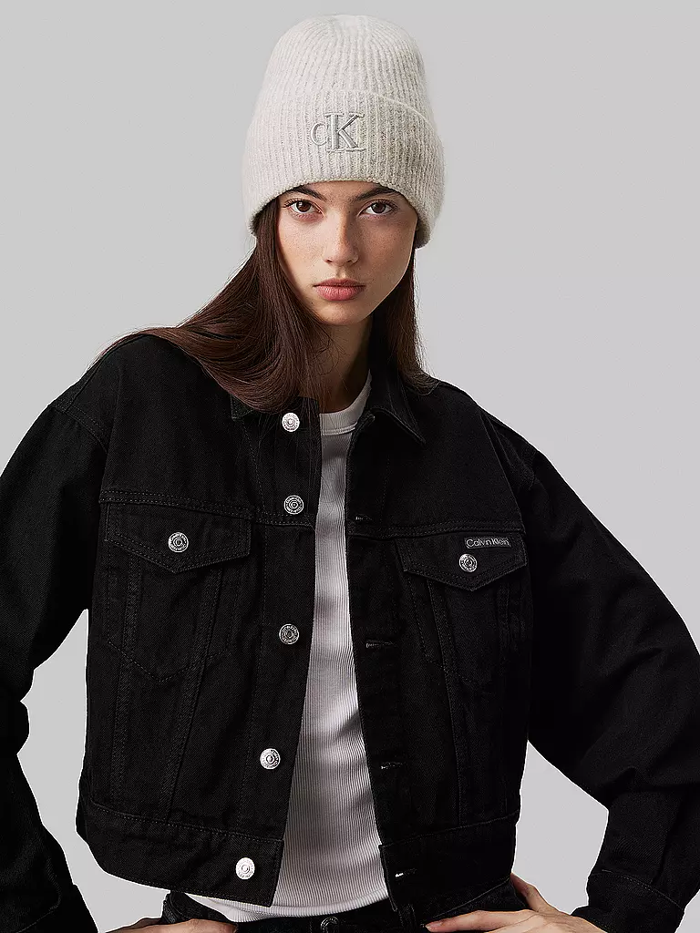 CALVIN KLEIN JEANS Mütze - Haube creme