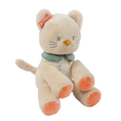 Mini peluche chat Lana beige - NATTOU