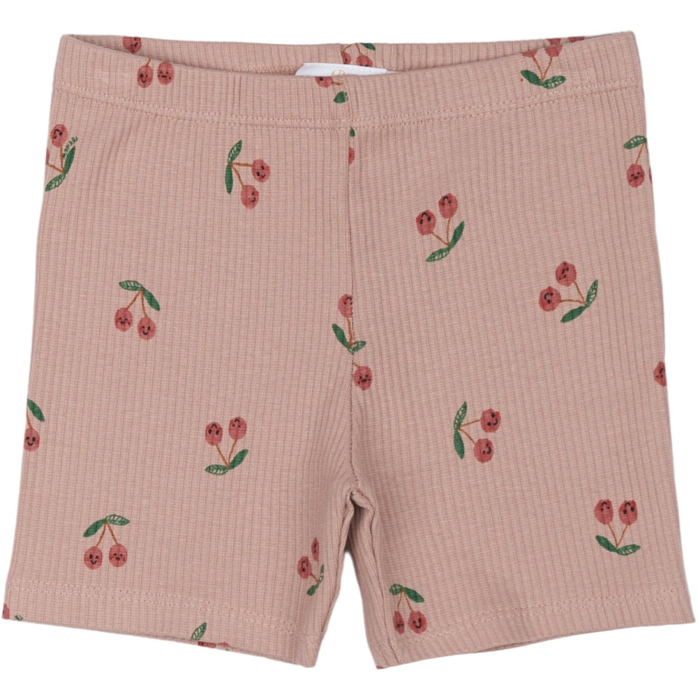 Køb THE NEW Siblings Adobe Rose AOP Oona Tight Rib Shorts