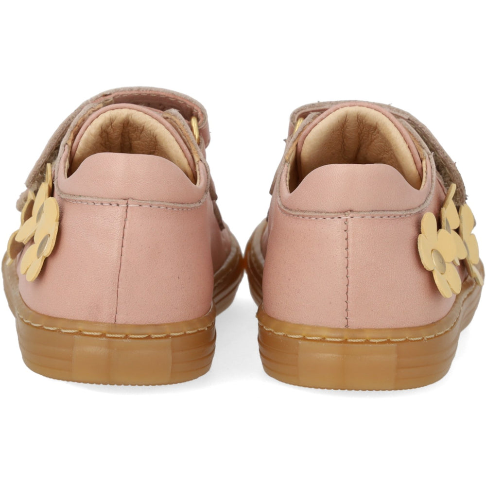 Køb Angulus Rosebud/Mellow Yellow Begynder Sneaker Med Blomsterapplikationer