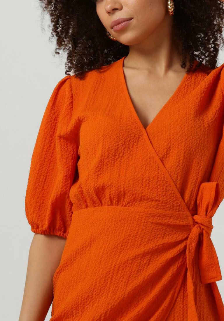 ANOTHER LABEL oranje another label maxi jurk camille bubble dress