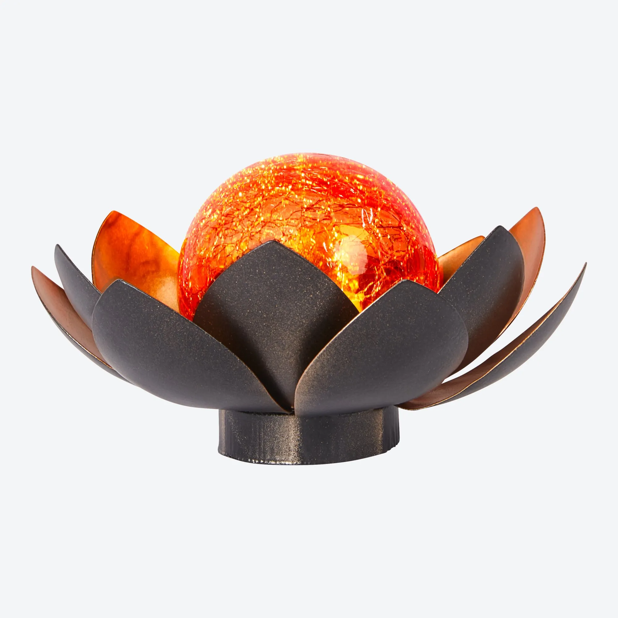 Solar-Lotusblüte, ca. 12x7cm