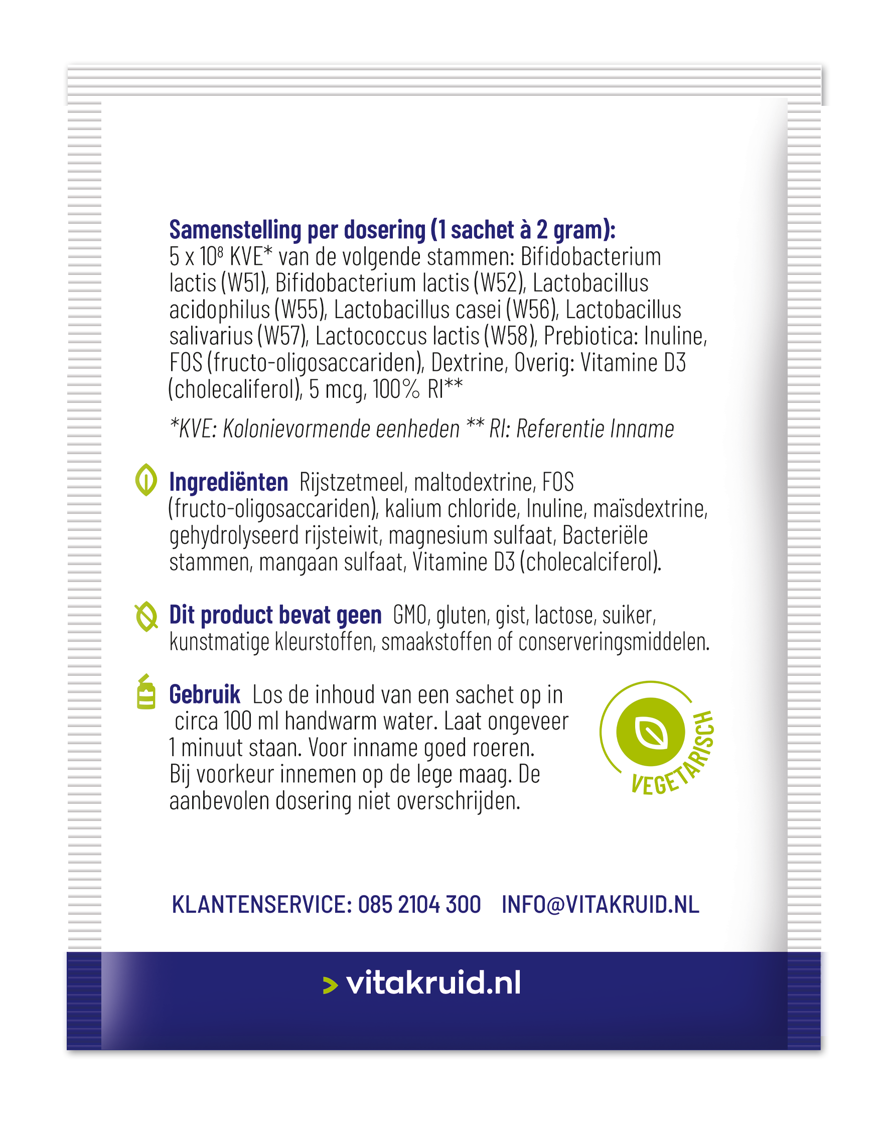 Vitakruid Symflora® Junior Pre- En Probiotica Voor Kinderen (30 zakjes)