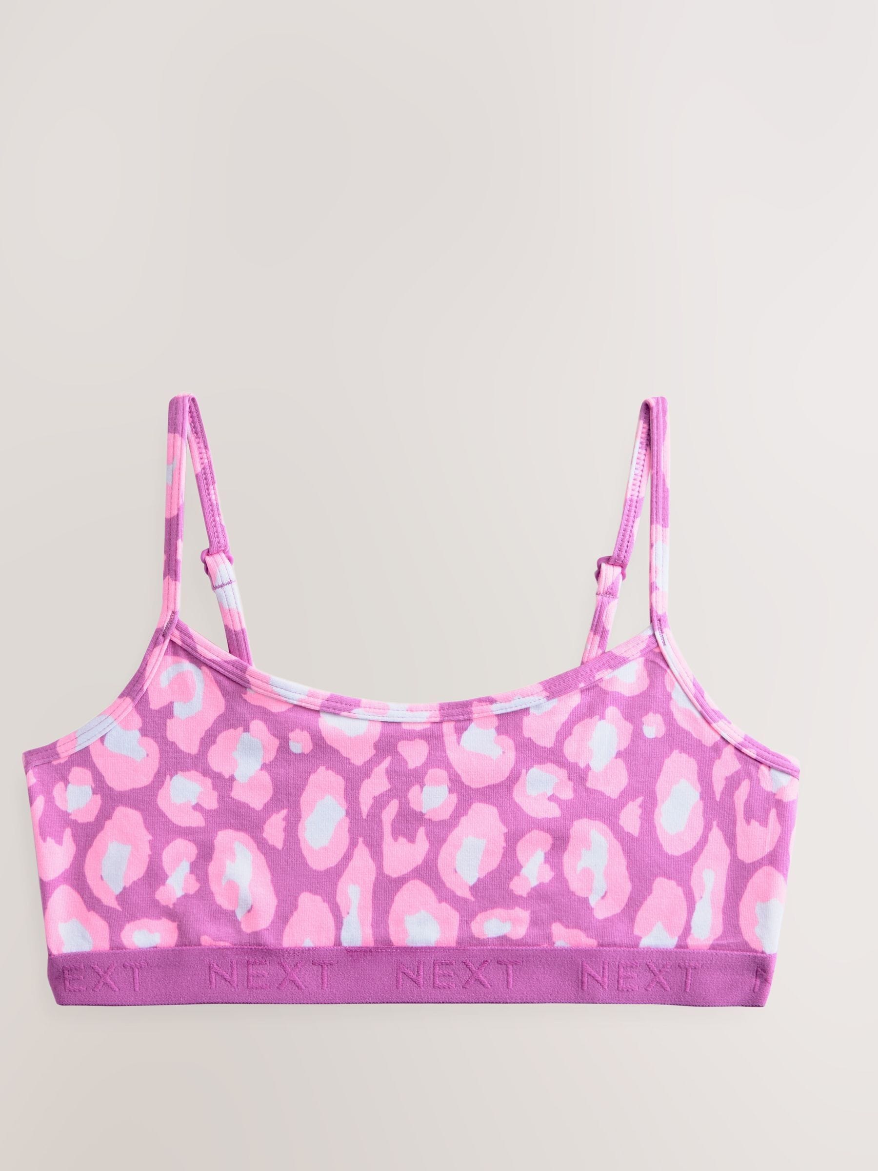 Roze/paars - Set van 3 crop tops (5-16 jr)