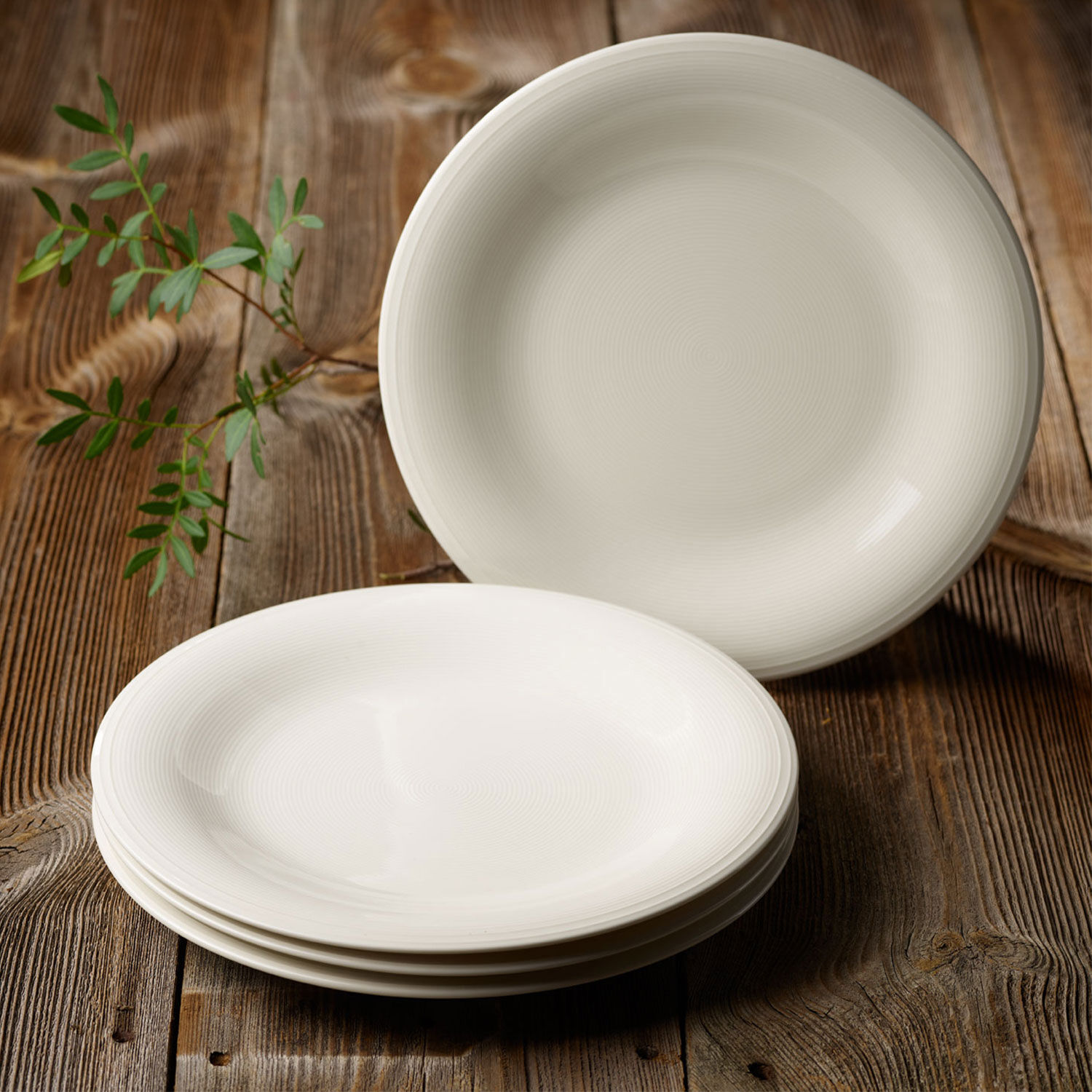 Color Loop Dinner plate White, 11.1'', Premium Porcelain