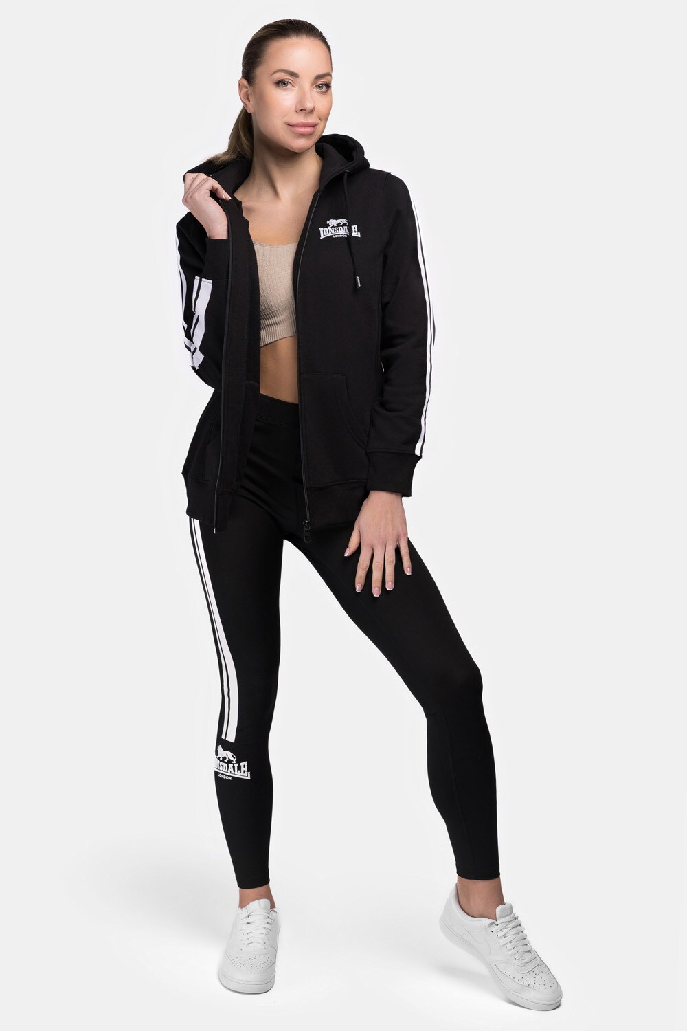 Lonsdale Frauen Kapuzensweatjacke mit Reißverschluss WINDYGATES