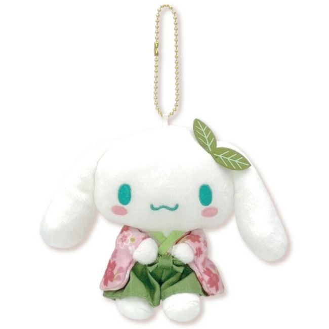 Nakajima Corp. - Sanrio Cinnamoroll Pluchen Speelgoed met Sleutelhanger (Groene Thee Kimono)
