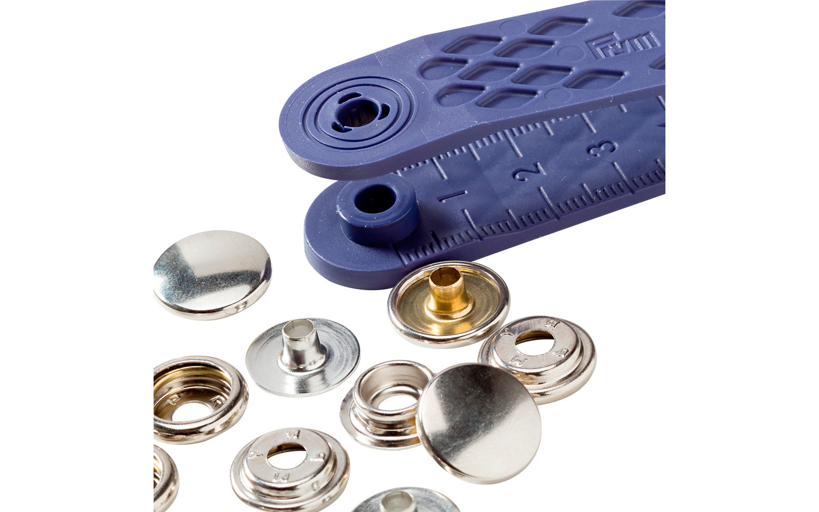 PRYM Druckknöpfe silber 10 Stück Ø 15 mm
