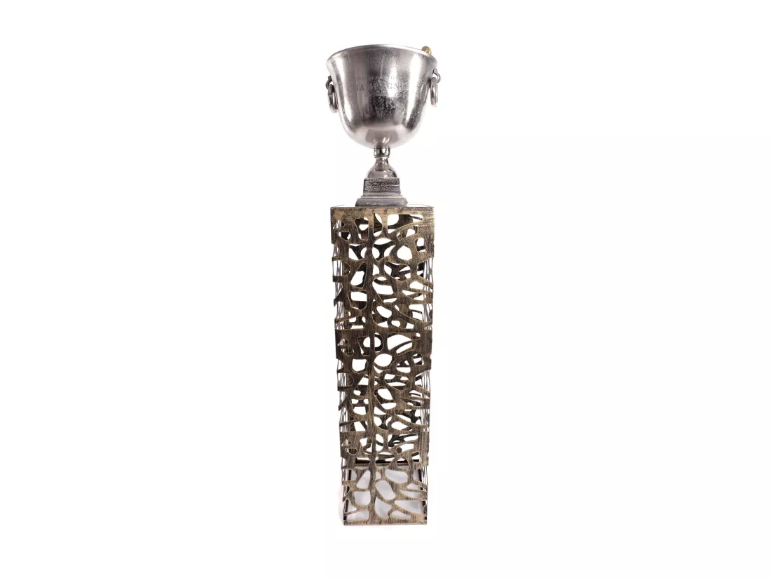 COLONNE Enza Grande Métal argent antique