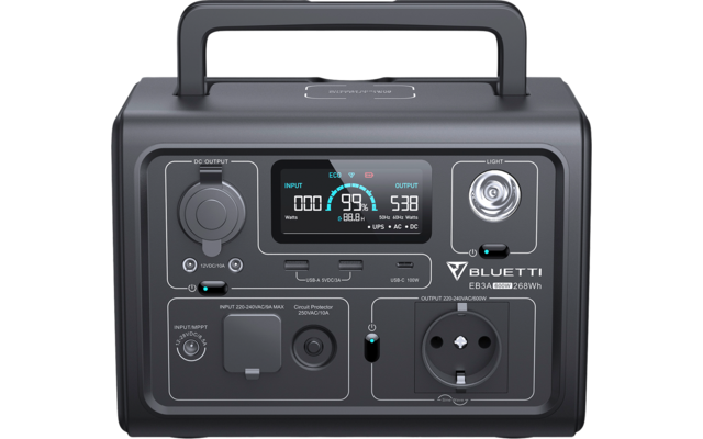 BLUETTI EB3A-Gray-EU tragbare Powerstation 600 W