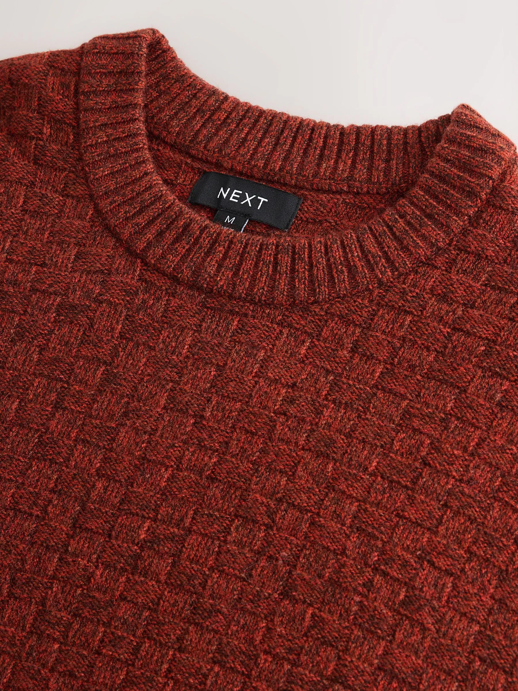 Roestrood - Regular Fit Textured Crew Neck Knitted Jumper