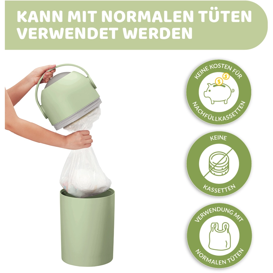 chicco Windeleimer Odour Off in grün