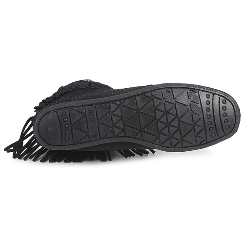 Minnetonka - HI TOP BACK ZIP BOOT - Noir