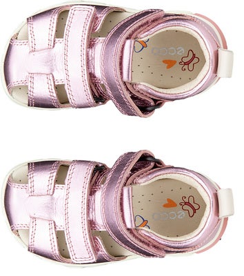 Ecco Mini Stride Sandaler, Old Rose Metallic
