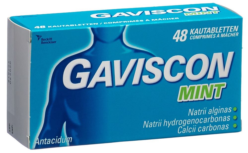 GAVISCON Kautabl Mint Blist 48 Stk<br>48 Stück, Blister, Kautablette, Mint