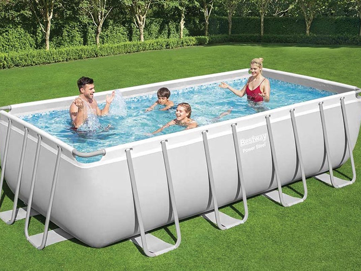 Bestway Power Steel 488x244cm zwembad met accessoires