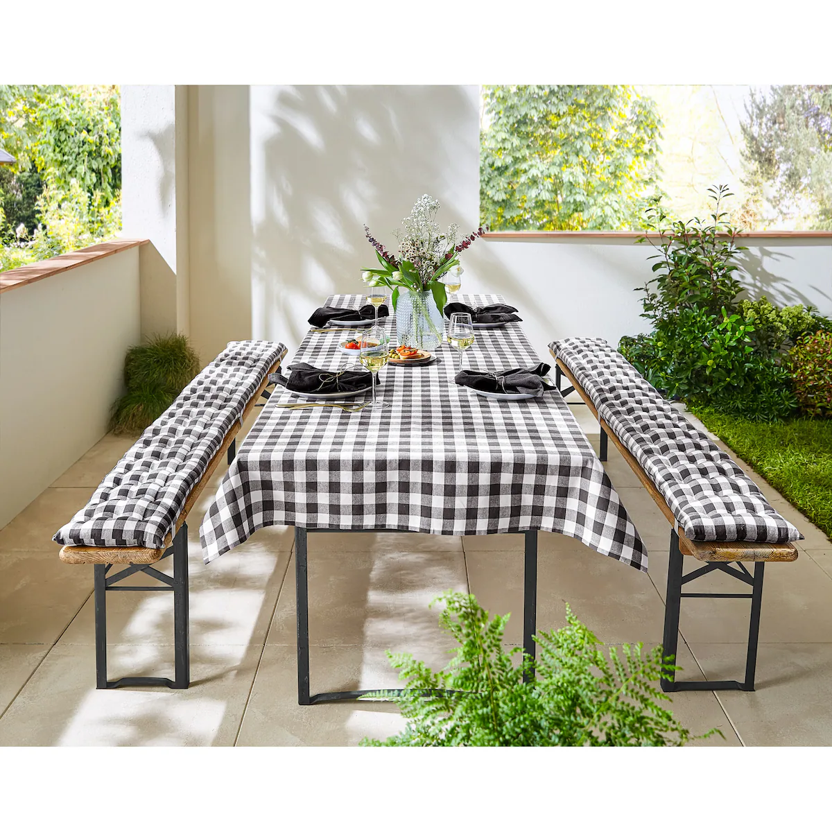 viva domo - ﻿Biertisch-Tischdecke „Maxi“, 260x110 cm