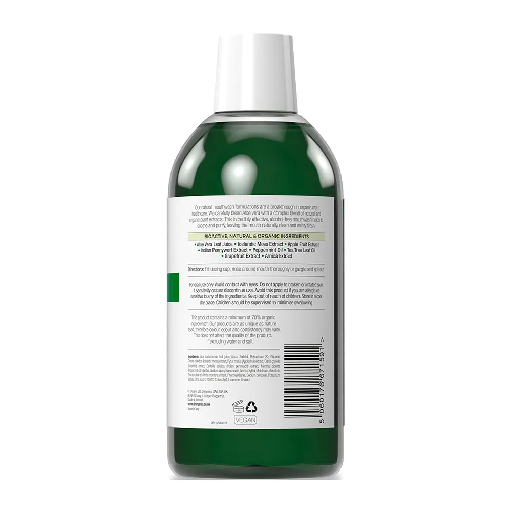 Dr. Organic Aloe Vera Mouthwash - 500 ml