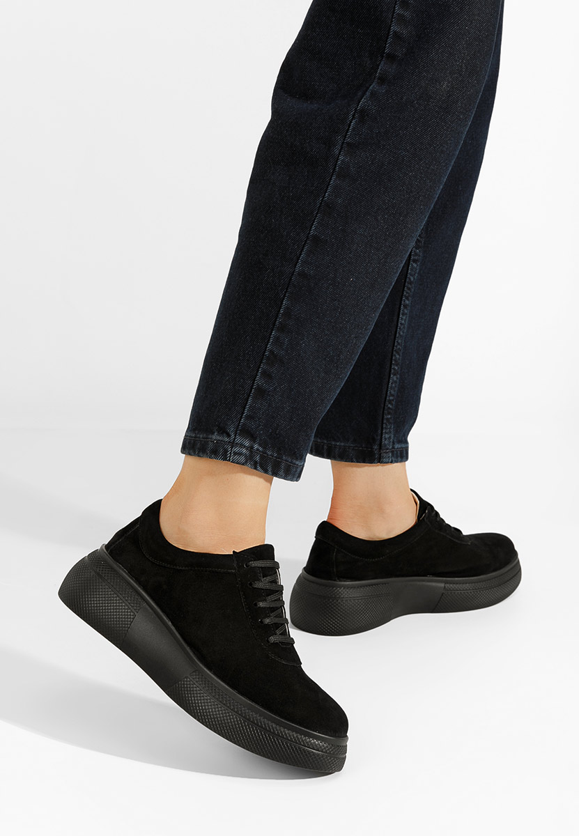 Chaussures casual à plateforme noirs Delisa V2