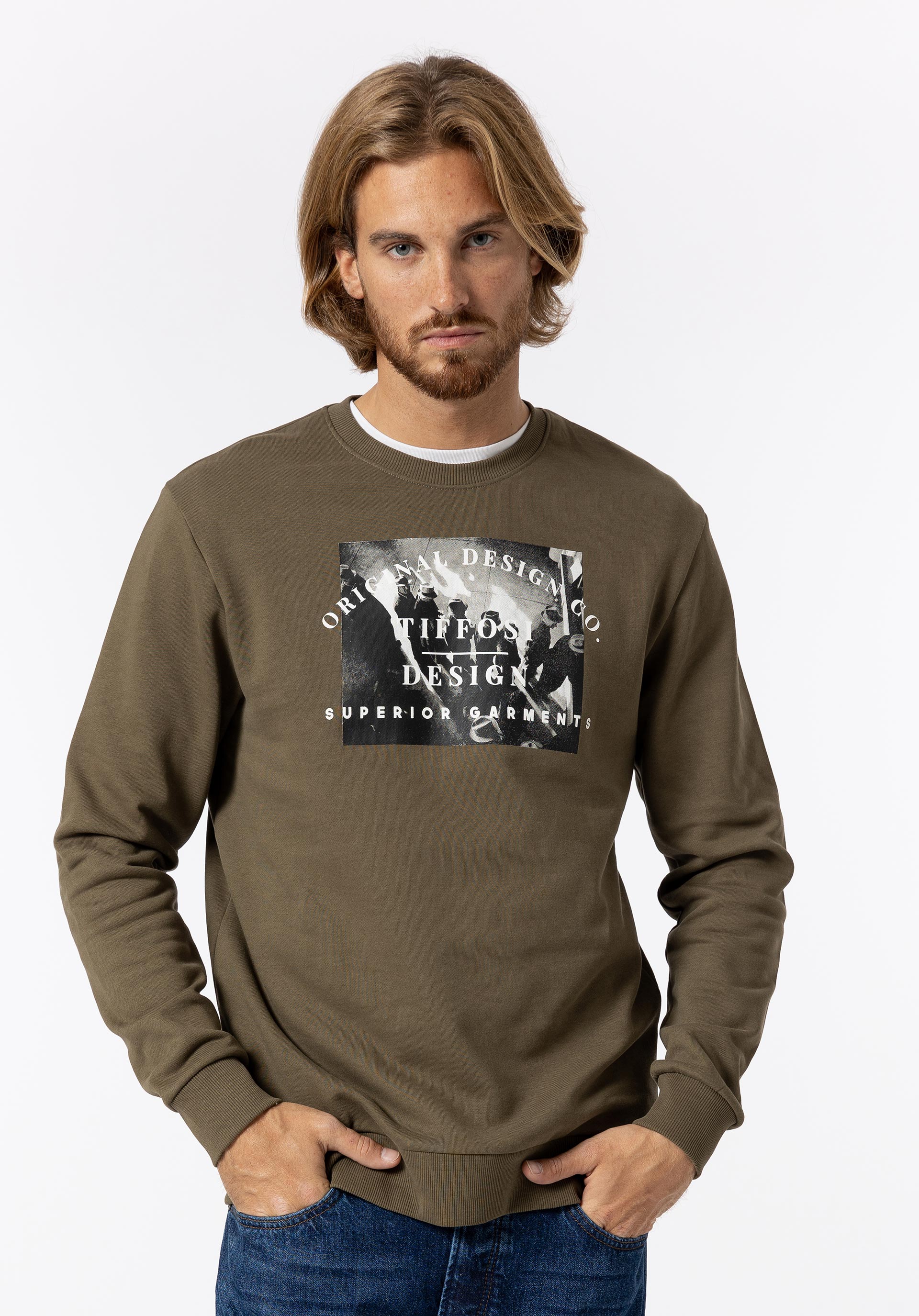 Sweatshirt com Estampado Frontal