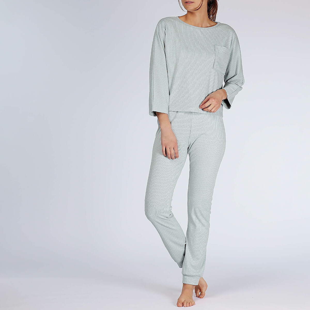 MELISSA BROWN<br>Pijama Geribd para usar em casa, aconchegante