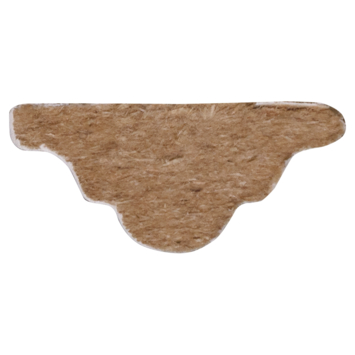 Decorlijst zelfklevend MDF wit folie 9x22 mm 260 cm