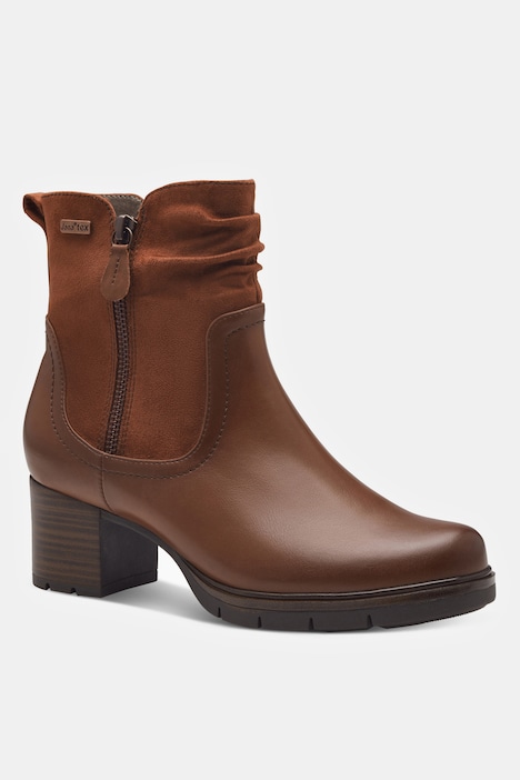 Stiefeletten, Jana Softline, vegan, Veloursoptik, Weite G