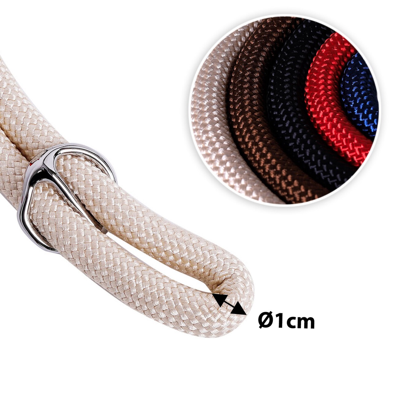 Lionto Hundehalsband, Retrieverhalsband beige L