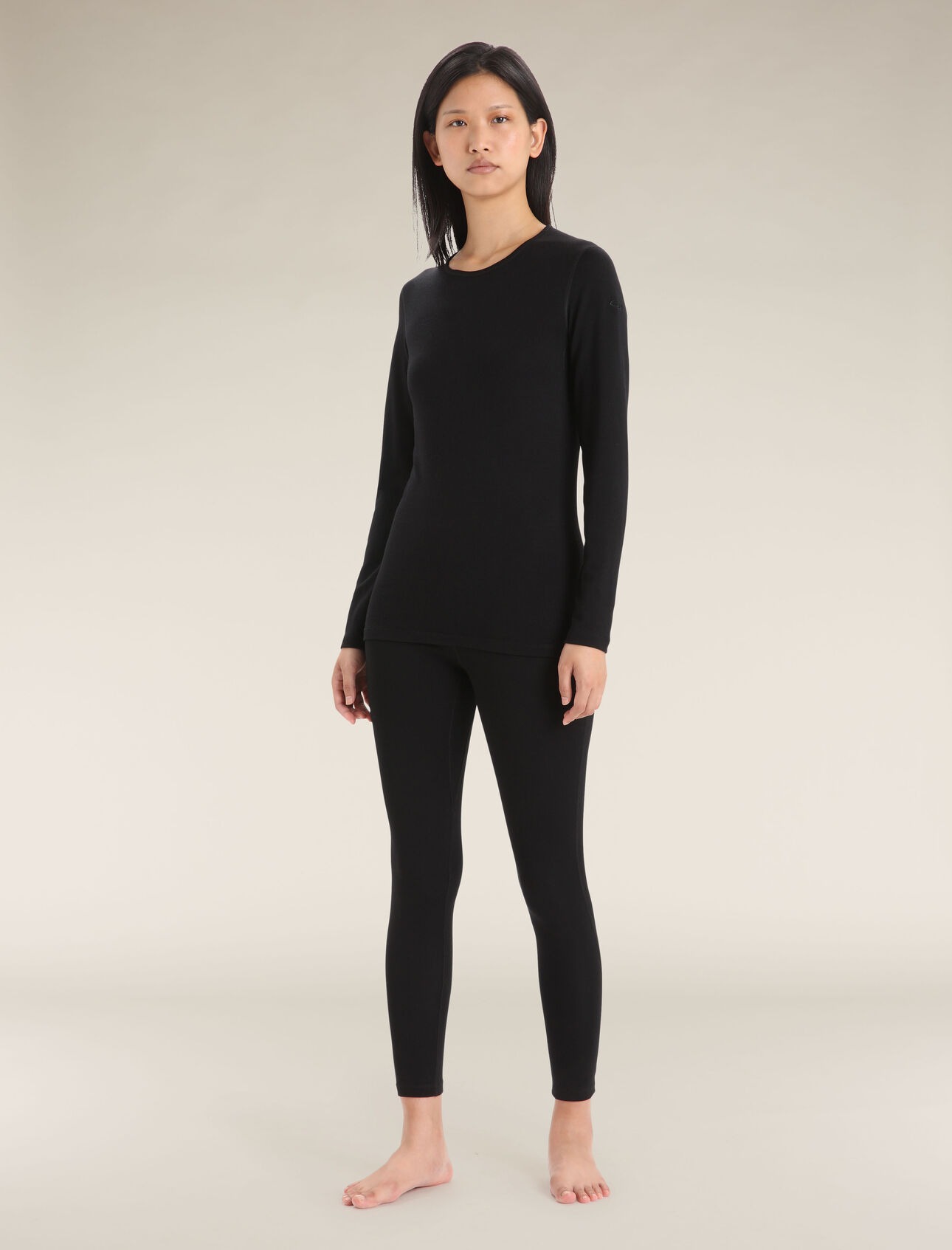 Merino 260 Tech LS Crewe Dame IB001/Black