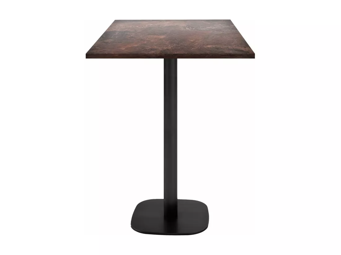 Mange-debout 60 x 60 cm - modèle Round rouille roc
