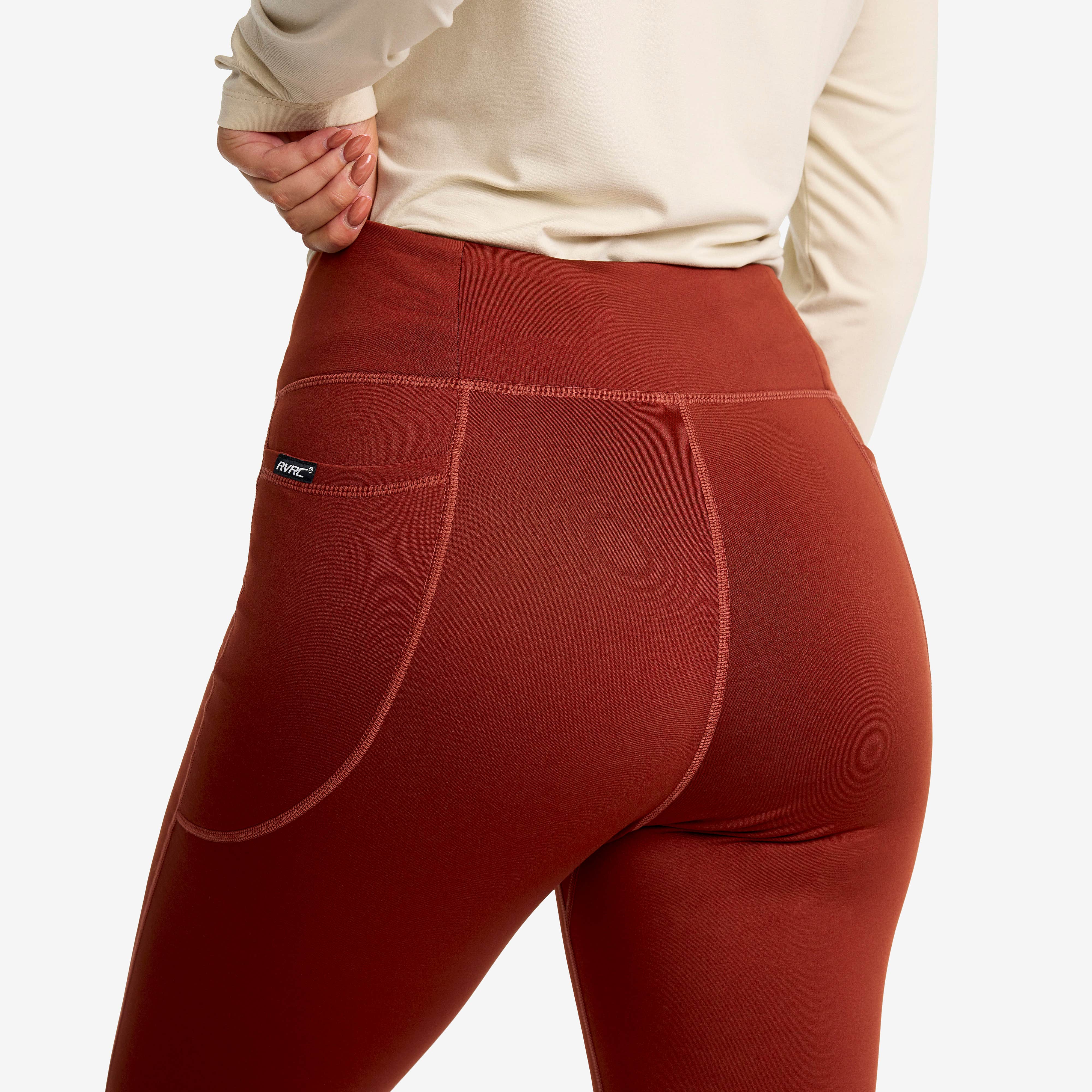 Alaska Fleece Lined Tights Dame Fired Brick