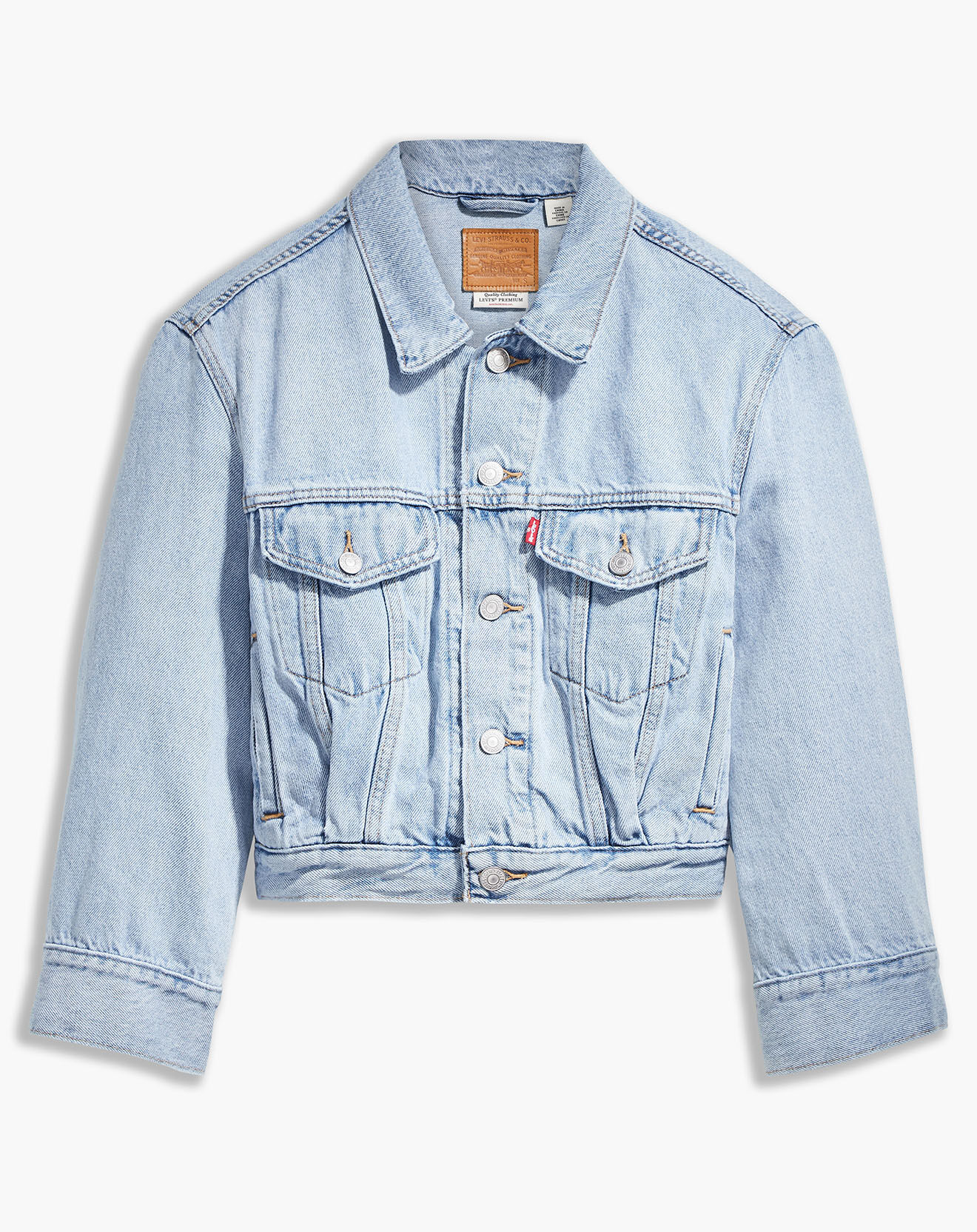 Levi's® Veste en jean crop Sleeve bleue
