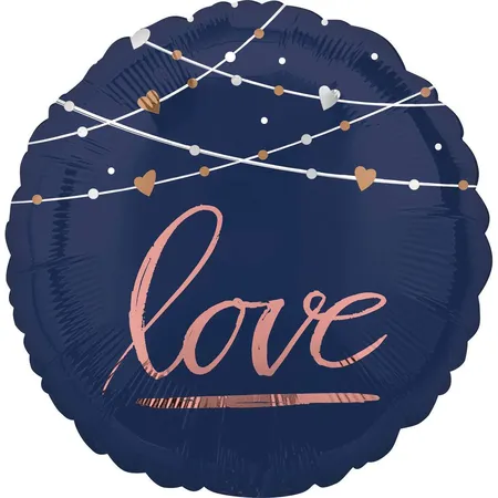 amscan Folienballon Navy Wedding
