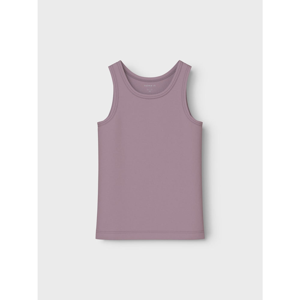 Køb Name It Barely Pink Tank Top 2-pak Barely Pink Bow Noos