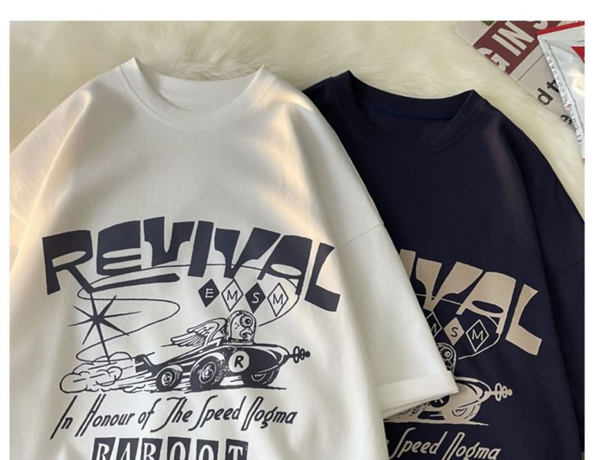 WidoWilder - T-shirt met grafische print en elleboogmouwen