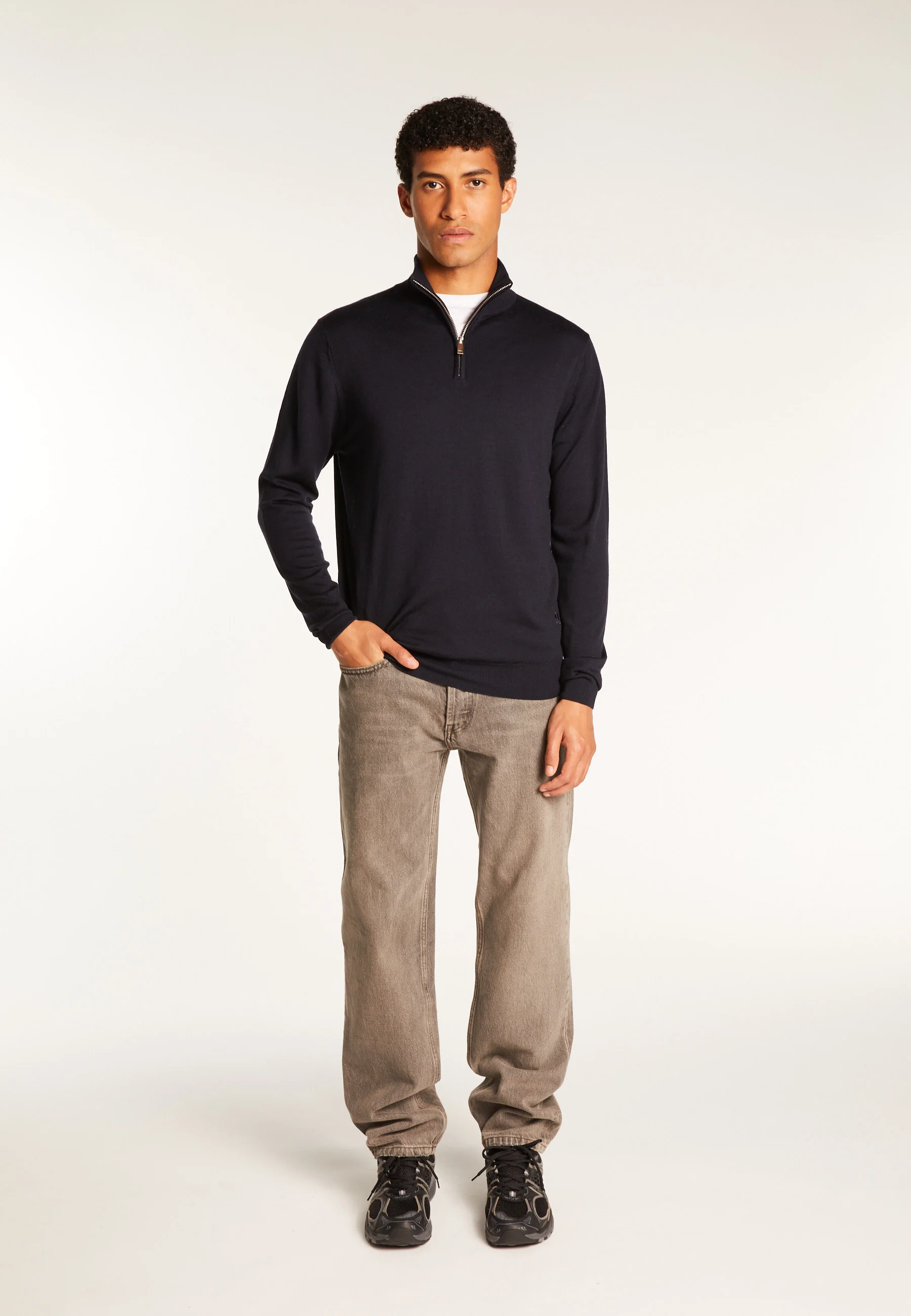 RYANAH24 - Pull camionneur laine mérinos | Bleu