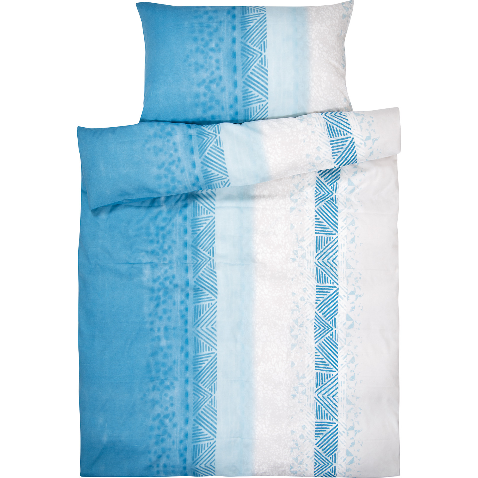 Bettwäsche mit blau-weissem Design 50x70 Kissenbezug