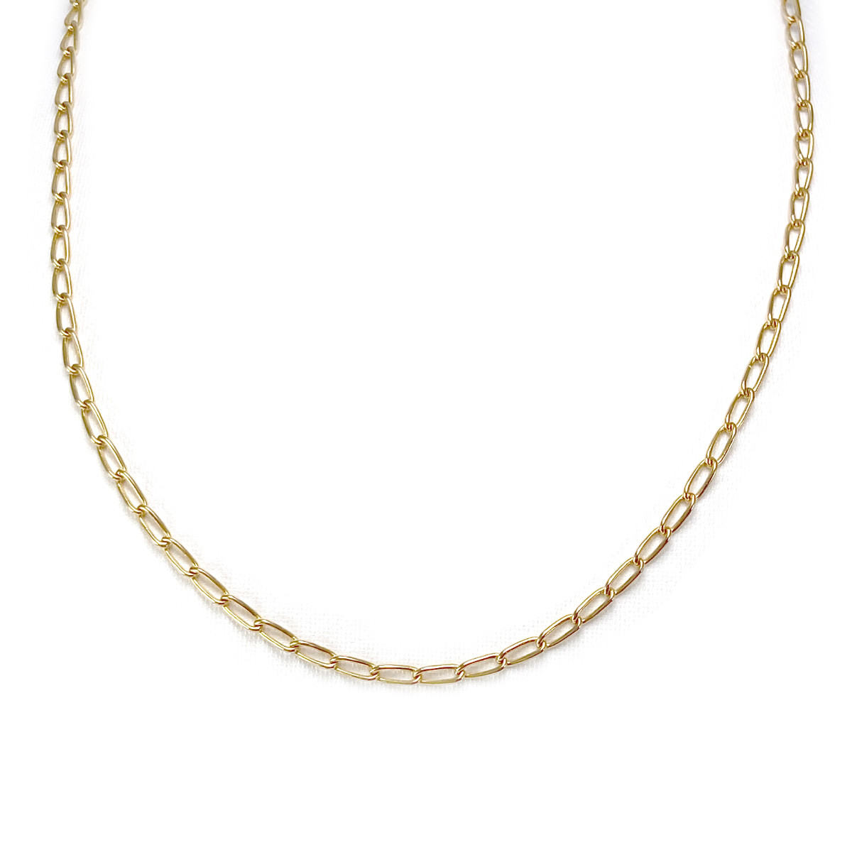 Collier d'occasion or 750 jaune maille cheval 45,5 cm