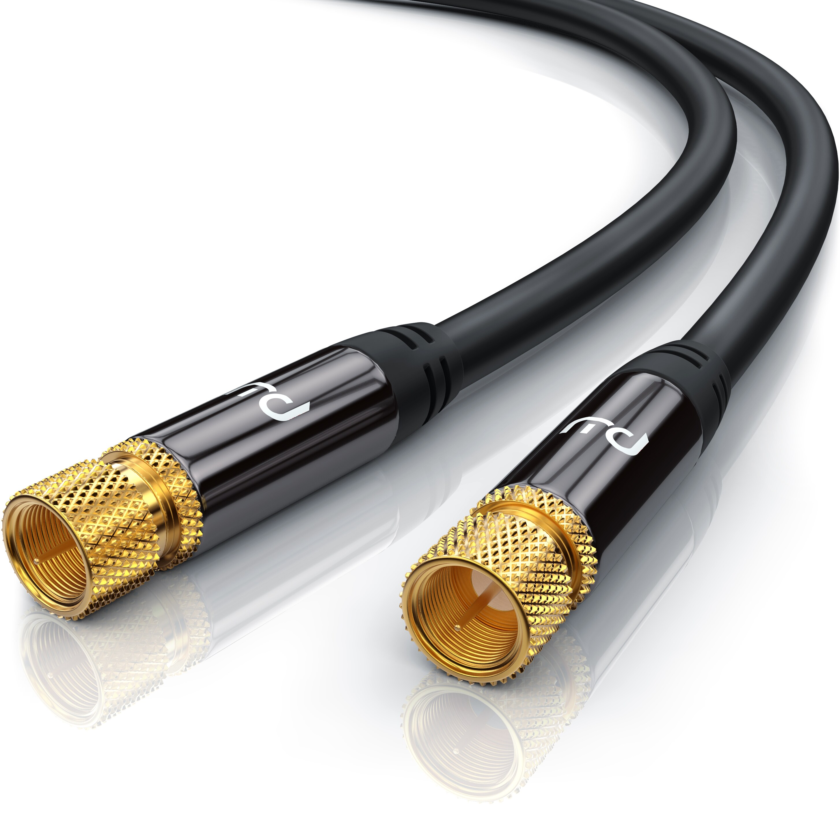 Primewire SAT-Kabel, Koax, F-Stecker, Premium HDTV SAT Koaxialkabel, 4fach Schirmung, 135dB, 75 Ohm - 12,5m