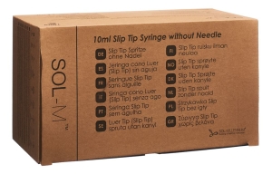 SOL-M Spritze 10 ml ohne Nadel Slip Tip, 100 Stück