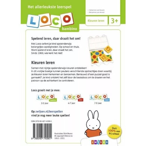 Uitgeverij zwijsen loco bambino nijntje - ik leer kleuren