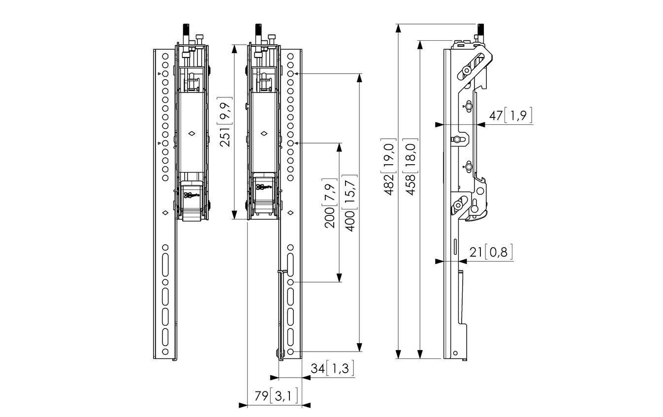 Display-Adapterstrips 3D einstellbar PFS 3504<br>PFS 3504 Display-Adapterstrips 3D einstellbar