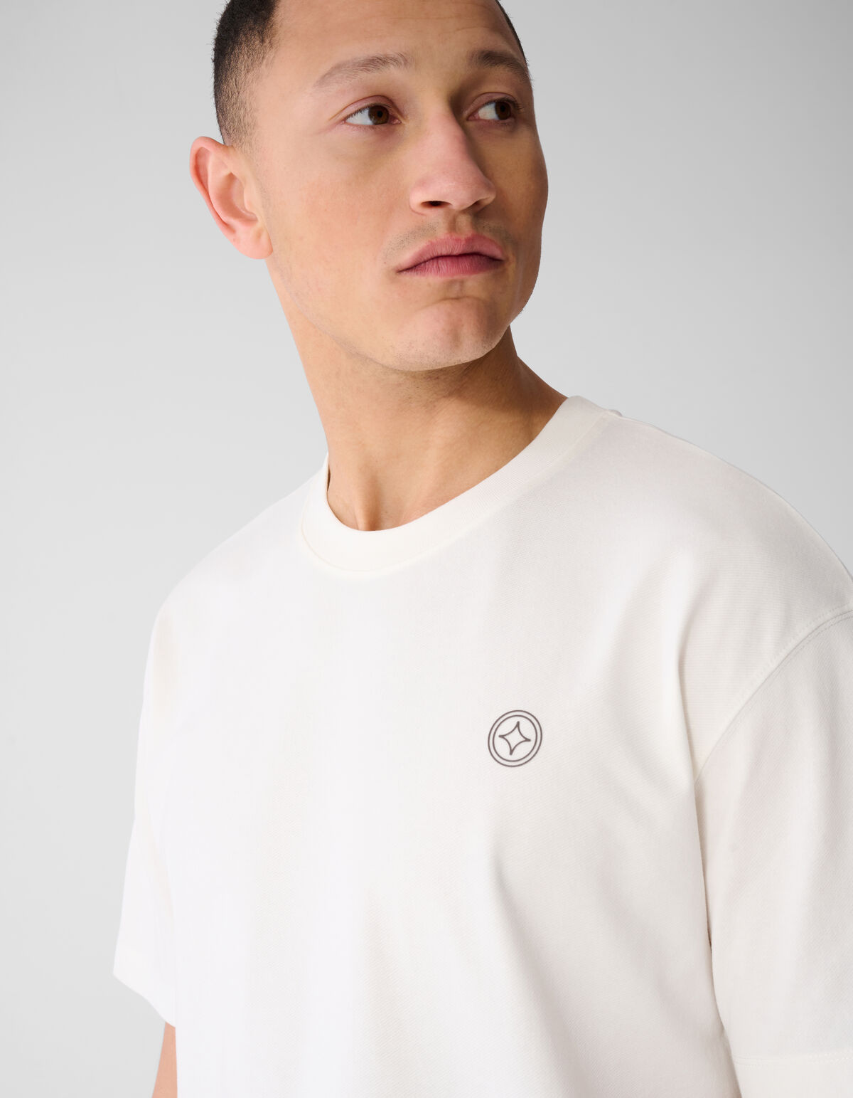 Spark T-shirt Gebroken Wit